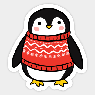 Cute christmas penguin Sticker